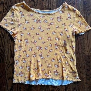Floral baby tee
